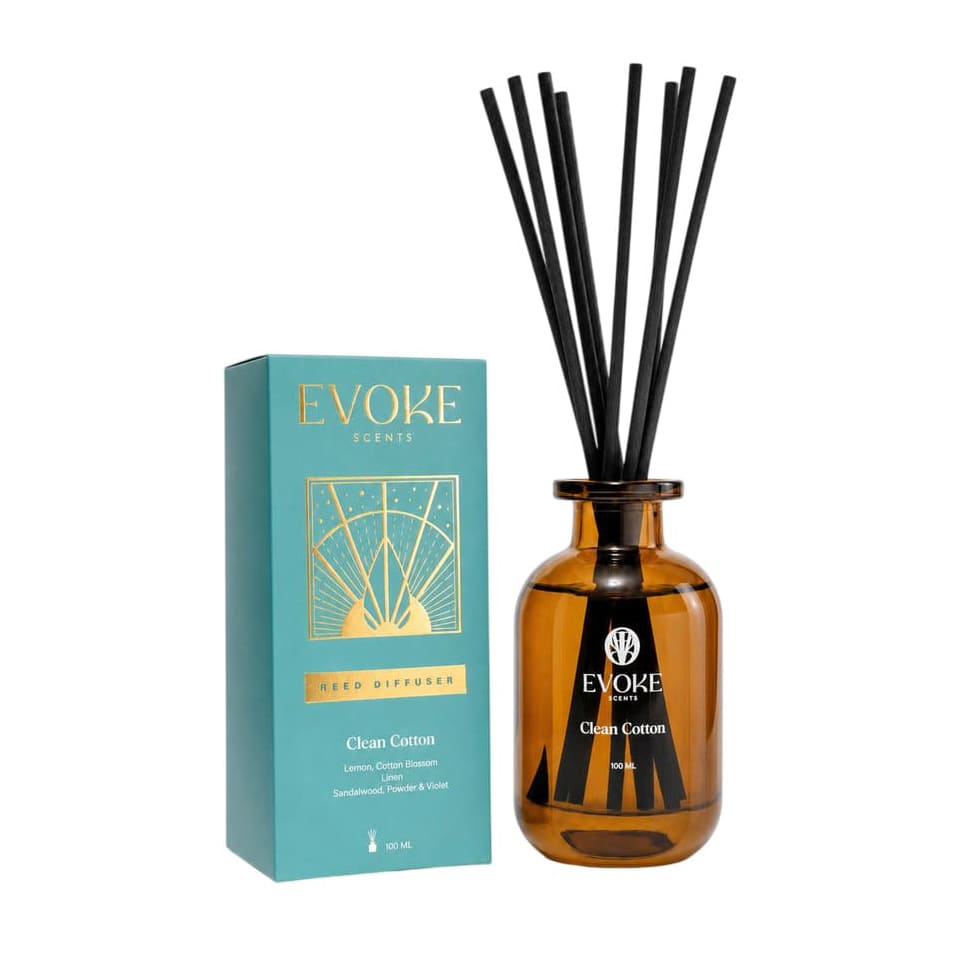 Evoke Clean Cotton Reed Diffuser - 100ml - Bloom Pharmacy