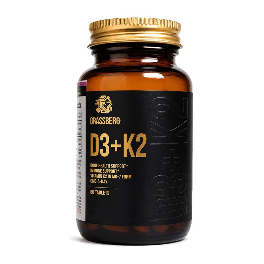 Grassberg D3 + K2 60 Tablets - 60 Tablets - Bloom Pharmacy