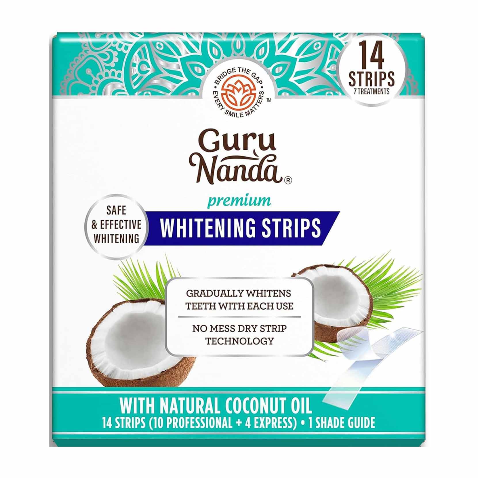 Guru Nanda Whitening Strips - 14 Strips - Bloom Pharmacy