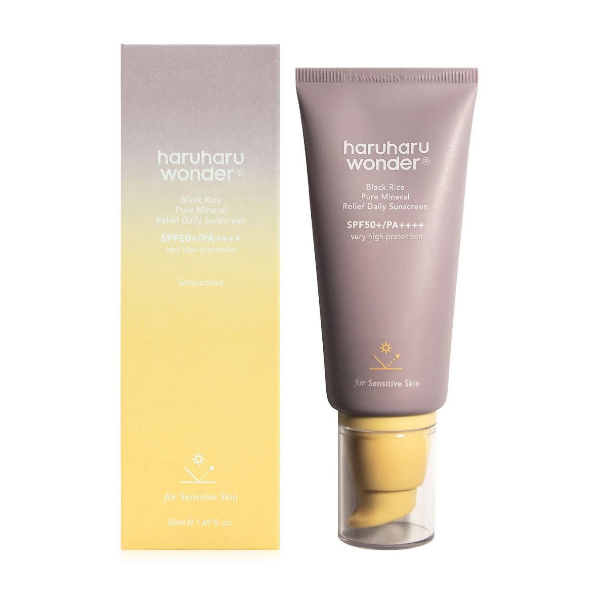 Haruharu Wonder Black Rice Pure Mineral Relief Sunscreen - 50ml - Bloom Pharmacy