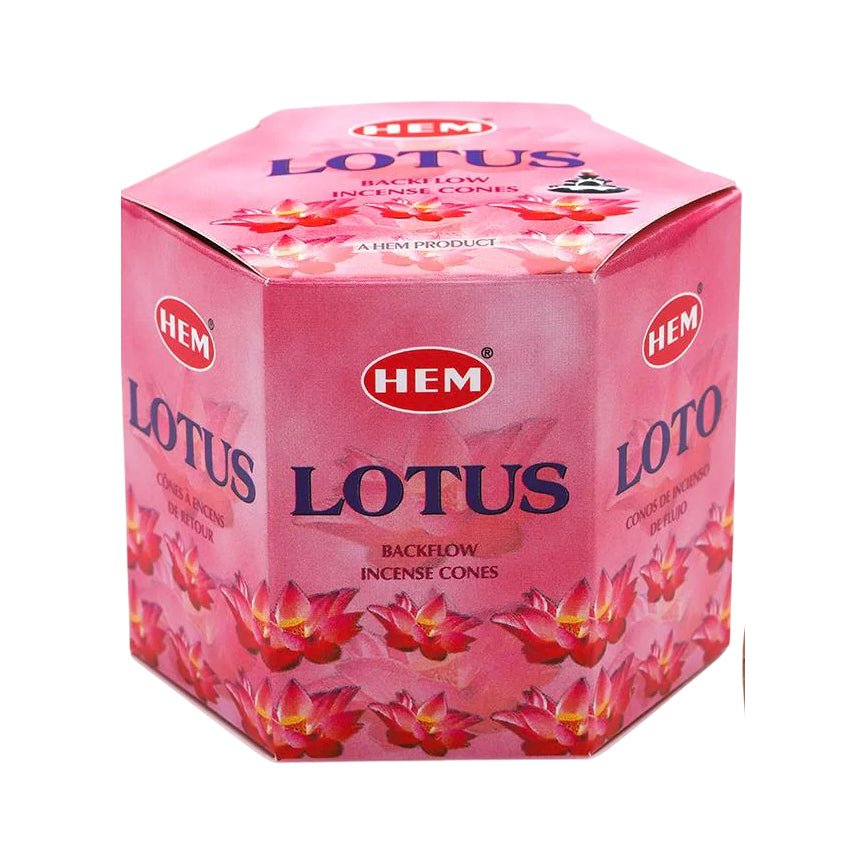 Hem Lotus Backflow Incense Cones – 40 Cones - Bloom Pharmacy