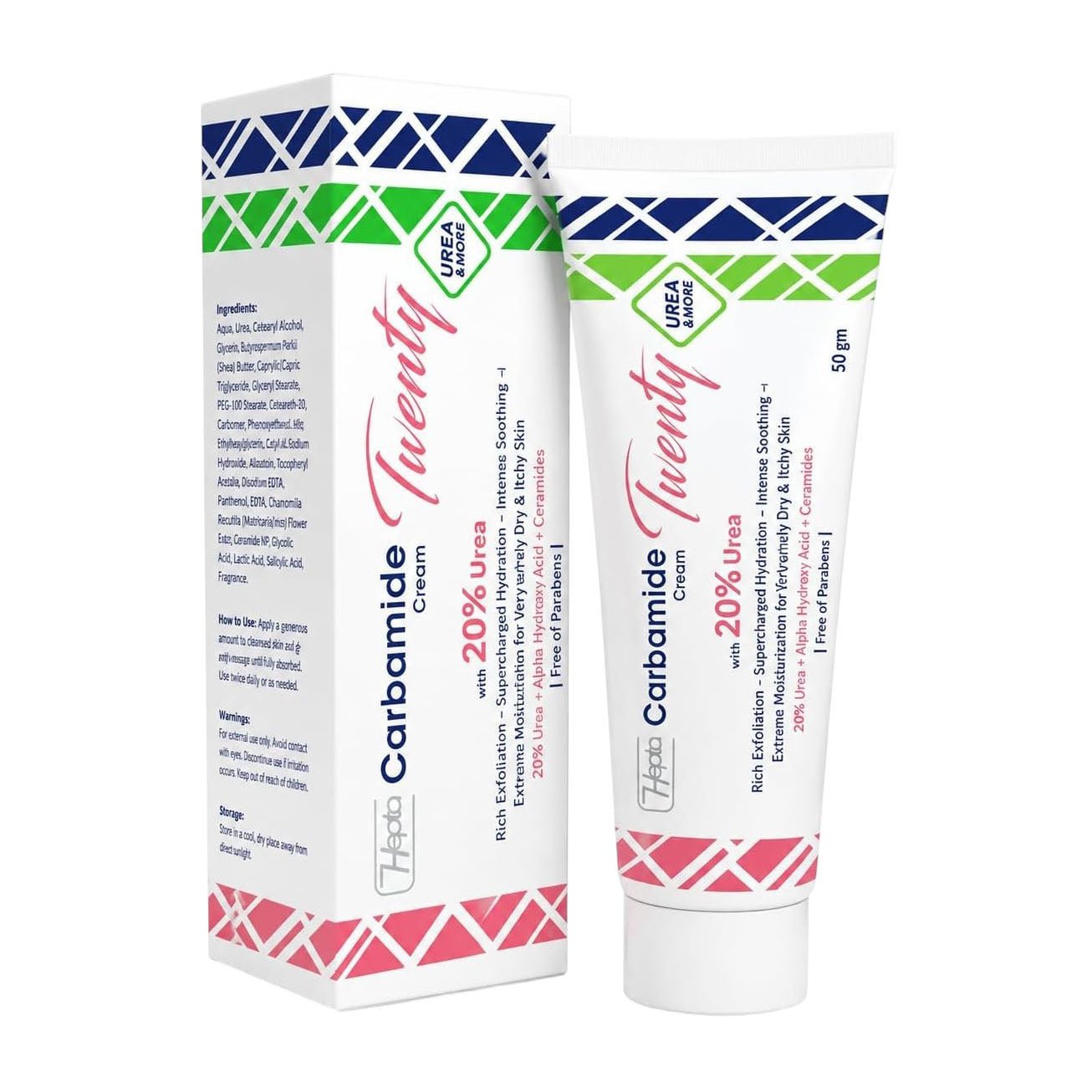 Hepta Carbamide Twenty Cream 20% Urea - 50gm - Bloom Pharmacy