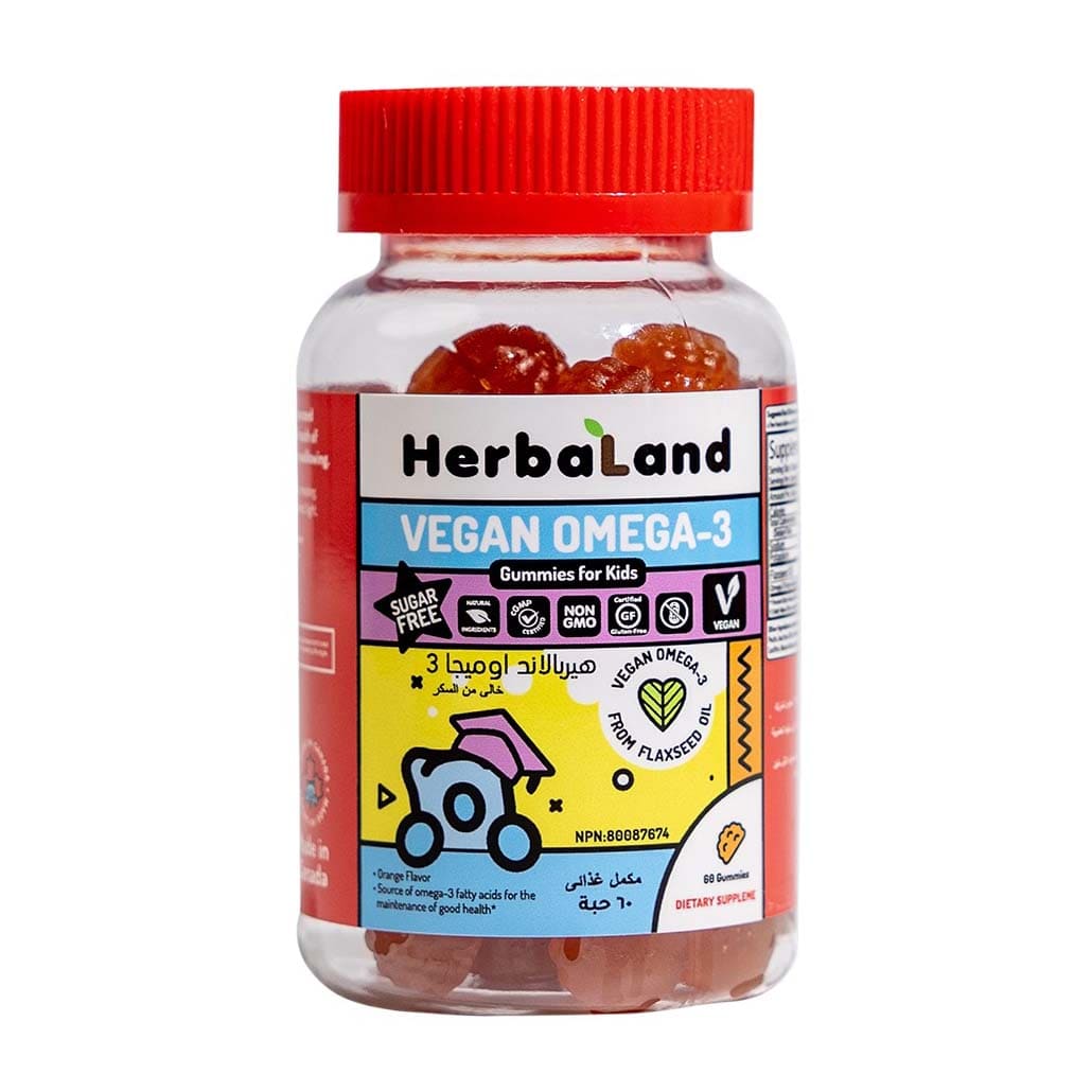 Herbaland Vegan Omega - 3 Gummies For Kids - 60 Gummies - Bloom Pharmacy