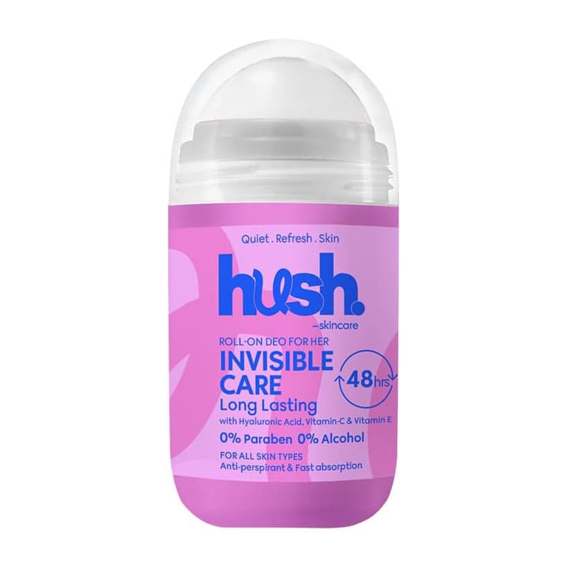 Hush Invisible Care Deodorant Roll On For Her - 50ml - Bloom Pharmacy
