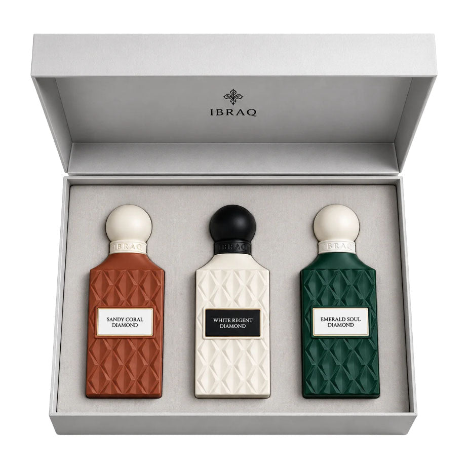 Ibraq Diamond Collection EDP Unisex Gift Set - 3x75ml - Bloom Pharmacy