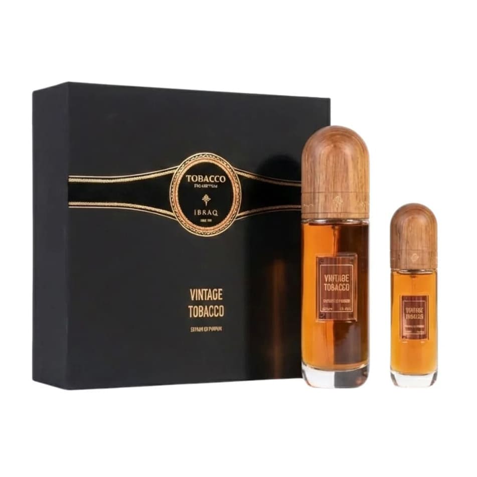 Ibraq Vintage Tobacco Extrait De Parfum Unisex Gift Set - Bloom Pharmacy