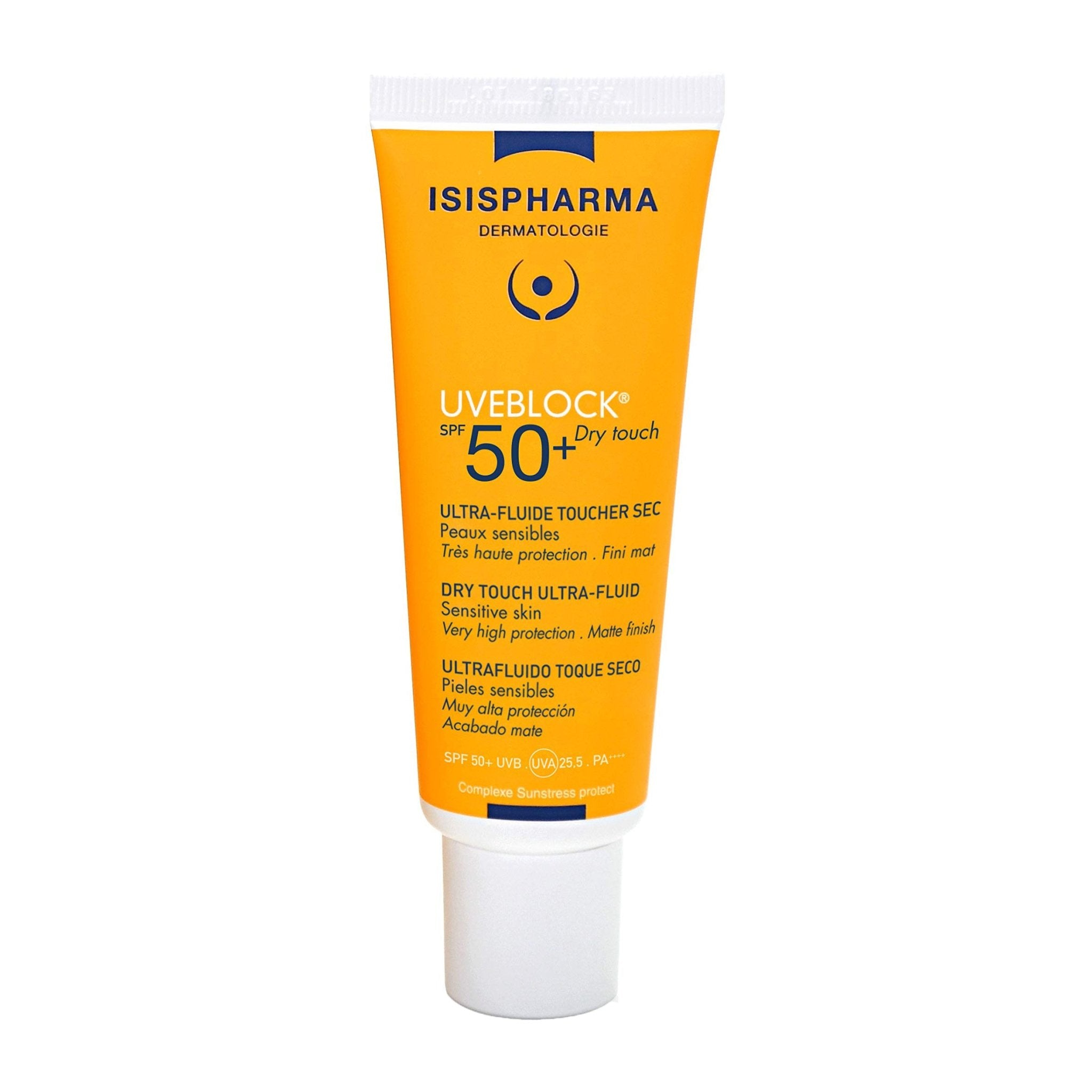Isis Pharma Uveblock SPF 50+ Dry Touch Fluid - 40ml - Bloom Pharmacy