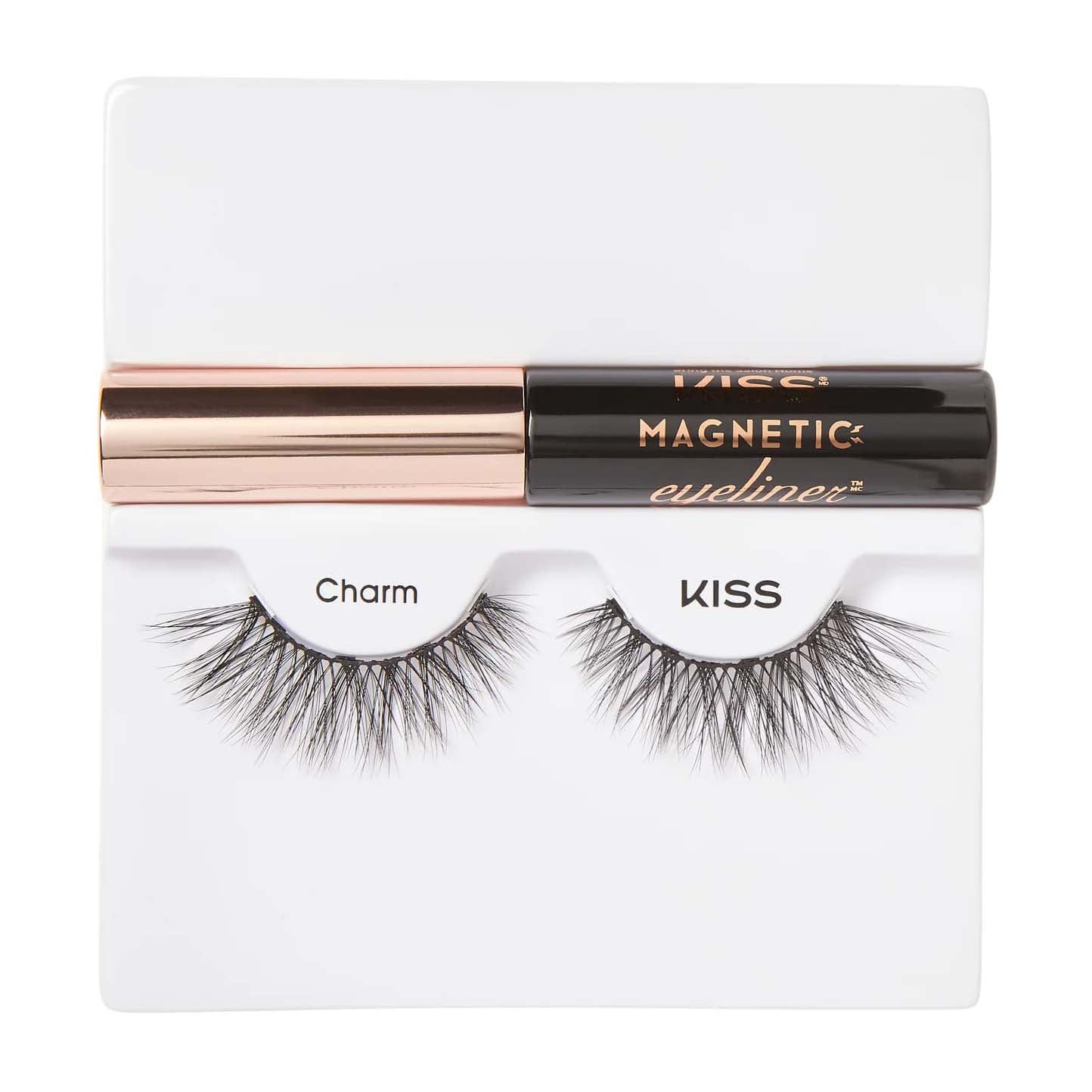 Kiss Magnetic Eyeliner and Eyelash Kit - 07 Charm - Bloom Pharmacy