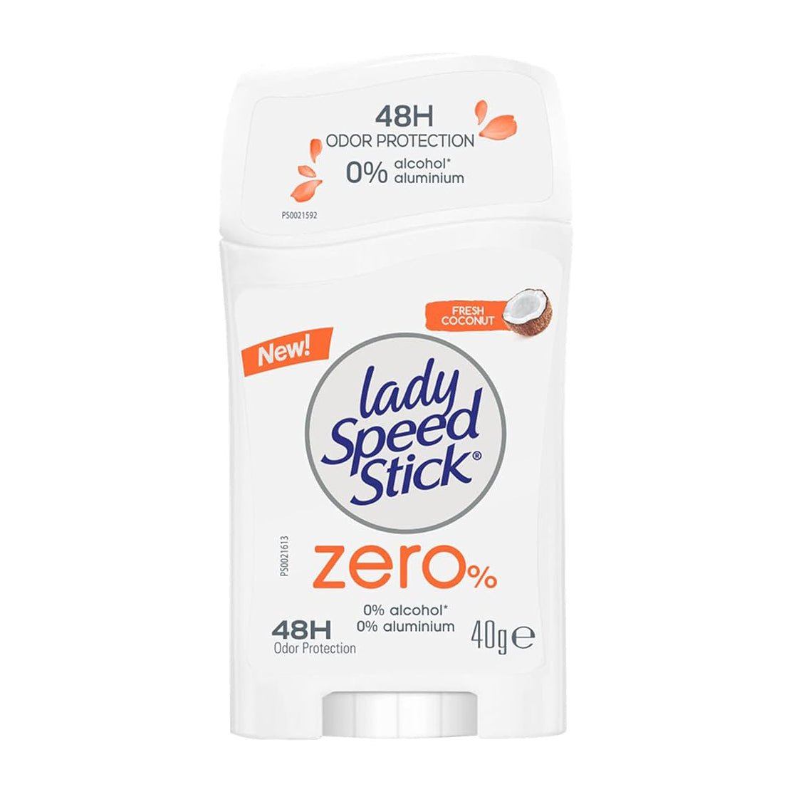 Lady Speed Stick Zero% 48H Fresh Coconut Deodorant Stick - 40gm - Bloom Pharmacy