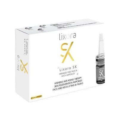 Lixora Wrinkles Free Face & Neck Ampoules - 5 Ampoules - Bloom Pharmacy