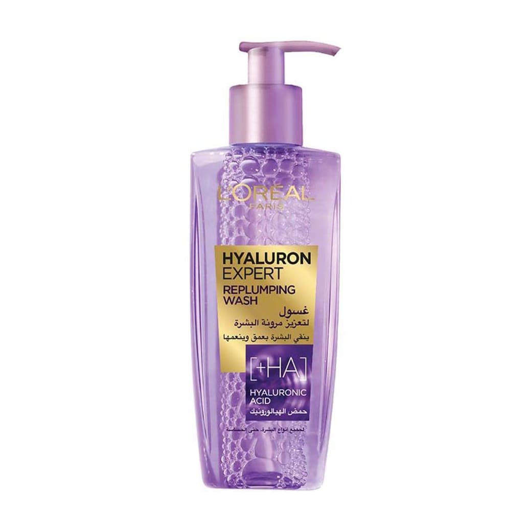 L'Oreal Paris Hyaluron Expert Replumping +HA Gel Wash – 200ml - Bloom Pharmacy