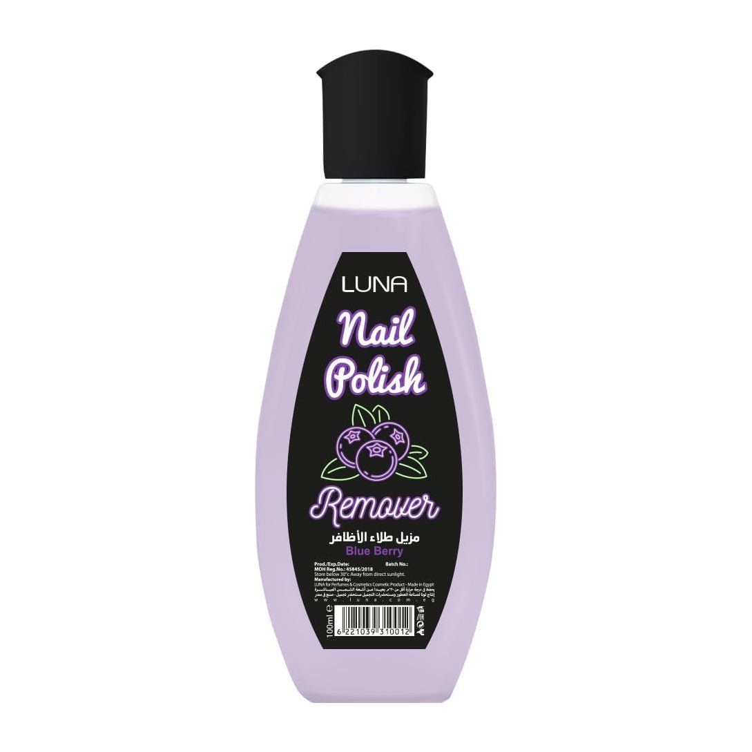 Luna Blue Berry Oval Nail Polish Remover - 100ml - Bloom Pharmacy