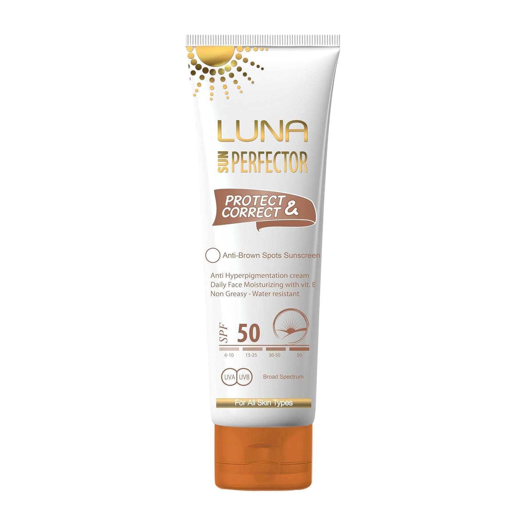 Luna Sun Perfector Anti - Brown Spots SPF50 Sunscreen Cream - 55ml - Bloom Pharmacy