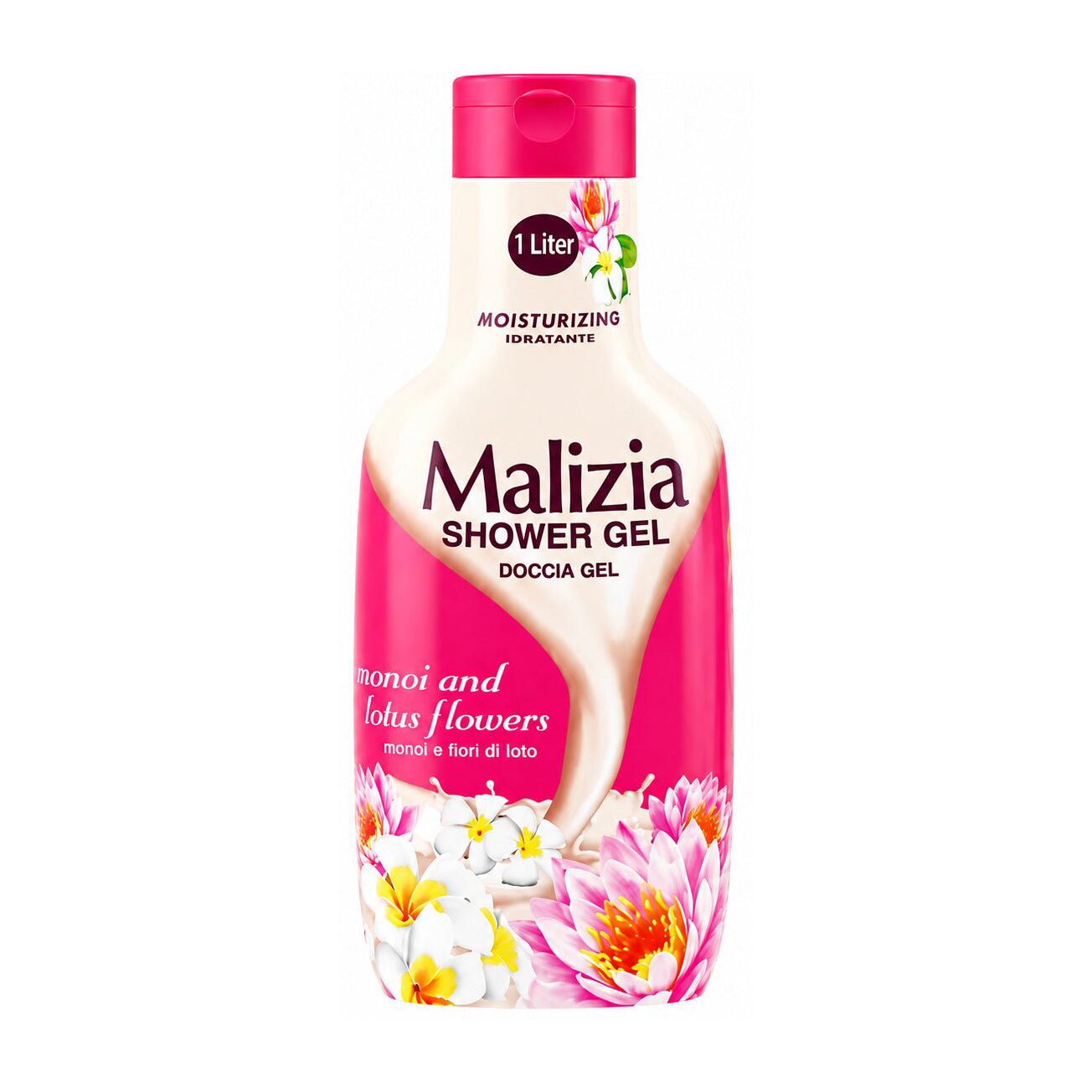 Malizia Monoi & Lotus Flower Shower Gel - 1000ml - Bloom Pharmacy