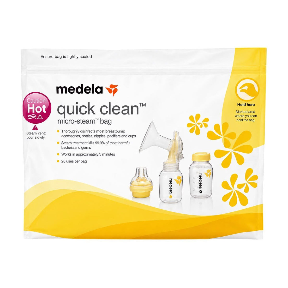 Medela Quick Clean Microsteam Bags - 12 Count - Bloom Pharmacy