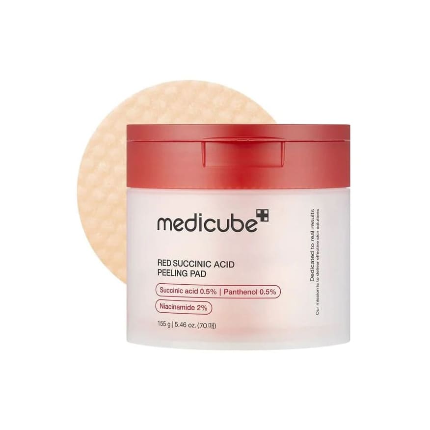 Medicube Red Succinic Acid Peeling Toner Pad - 155gm - Bloom Pharmacy