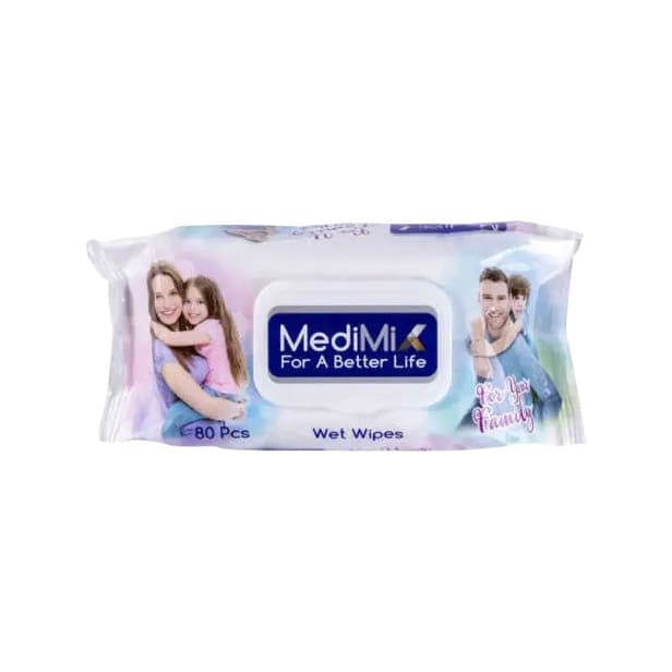 Medimix Family Wet Wipes - 80Pcs - Bloom Pharmacy