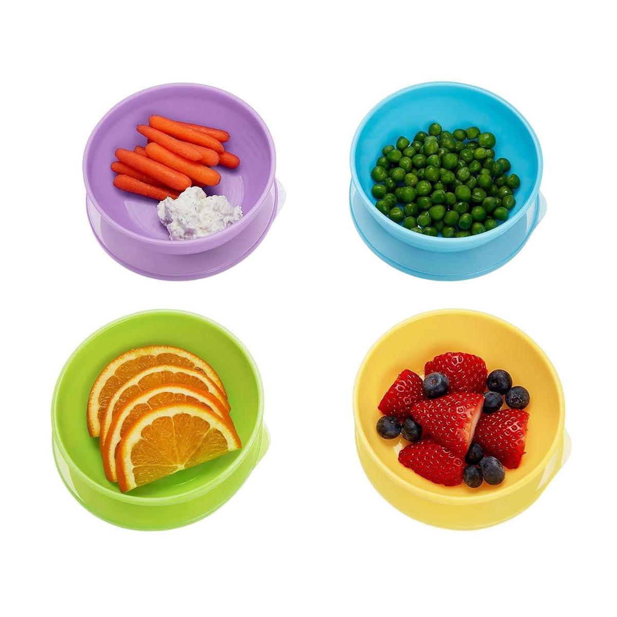 Munchkin Love-a-Bowls Toddler & Baby Bowls (4m+) - 4 bowls with lids & 2 Spoons - Bloom Pharmacy