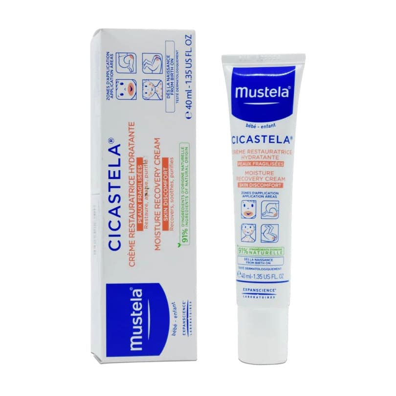 Mustela Cicastela Moisture Recovery Cream - 40ml - Bloom Pharmacy