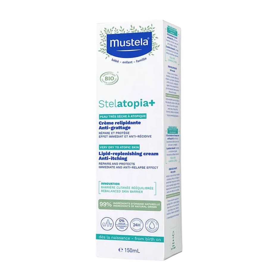Mustela Stelatopia+ Lipid Replenishing Cream - 150ml - Bloom Pharmacy