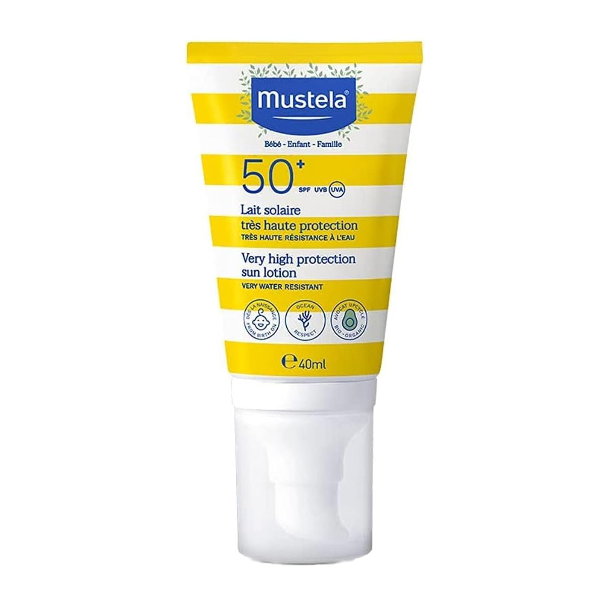 Mustela Very High Protection SPF 50+ Sun Lotion - 40ml - Bloom Pharmacy