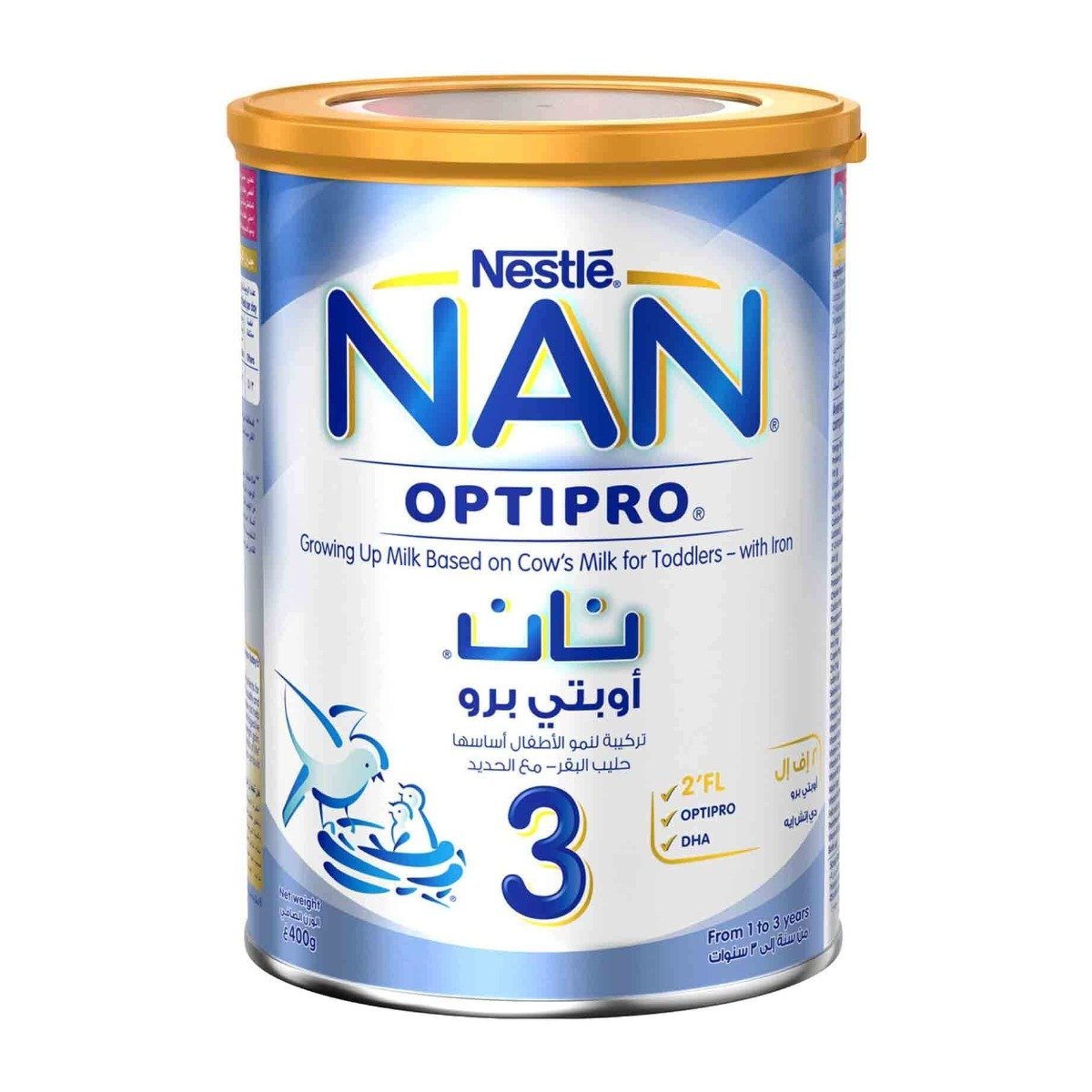 Nan 3 Baby Milk Formula - 400 gm - Bloom Pharmacy