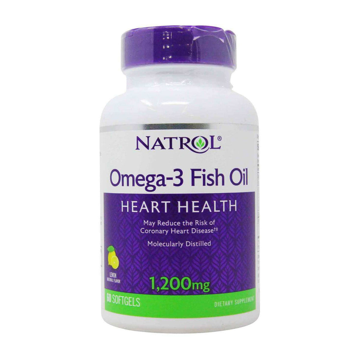 Natrol Omega 3 Fish Oil Heart Health 1200 mg - 60 Capsules - Bloom Pharmacy