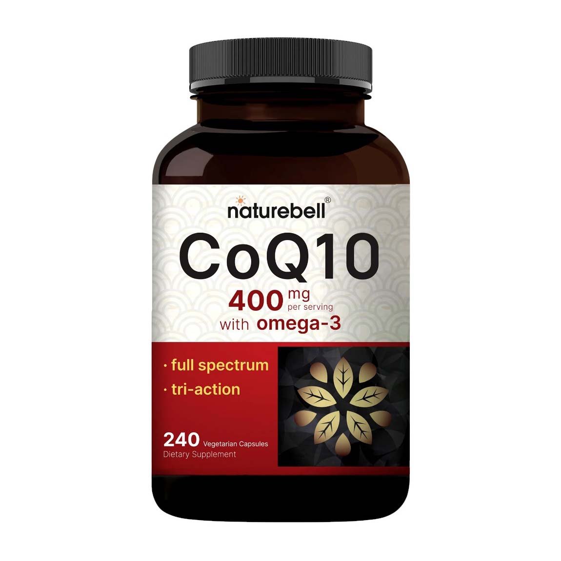 Naturebell CoQ10 400mg with Omega 3 Capsules - 240 Capsules - Bloom Pharmacy