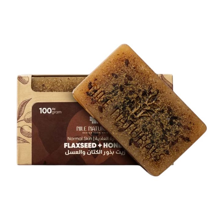 Nile Naturals Flaxseed Oil & Honey Bar Soap - 100gm - Bloom Pharmacy