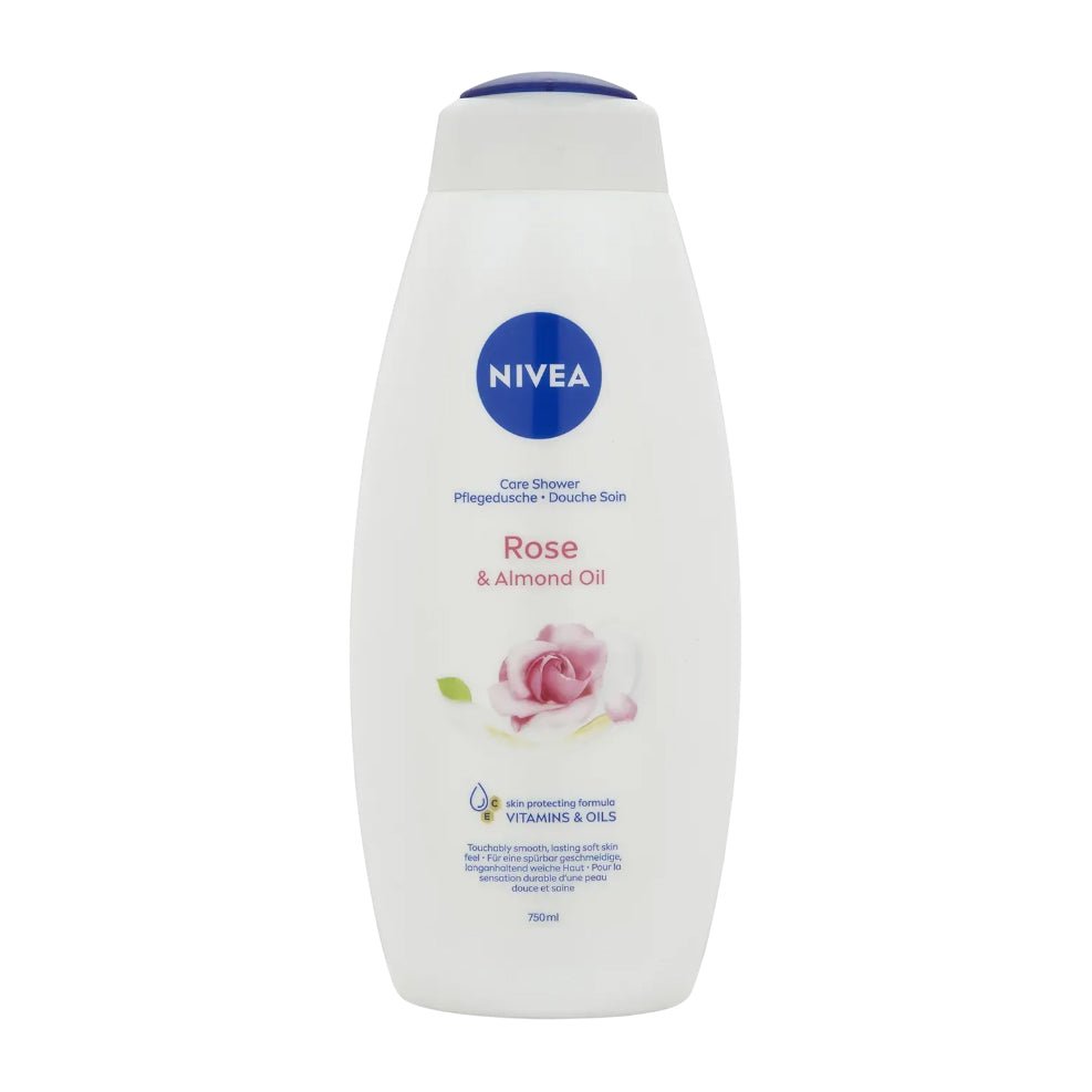 Nivea Rose & Almond Oil Shower Cream - 750ml - Bloom Pharmacy