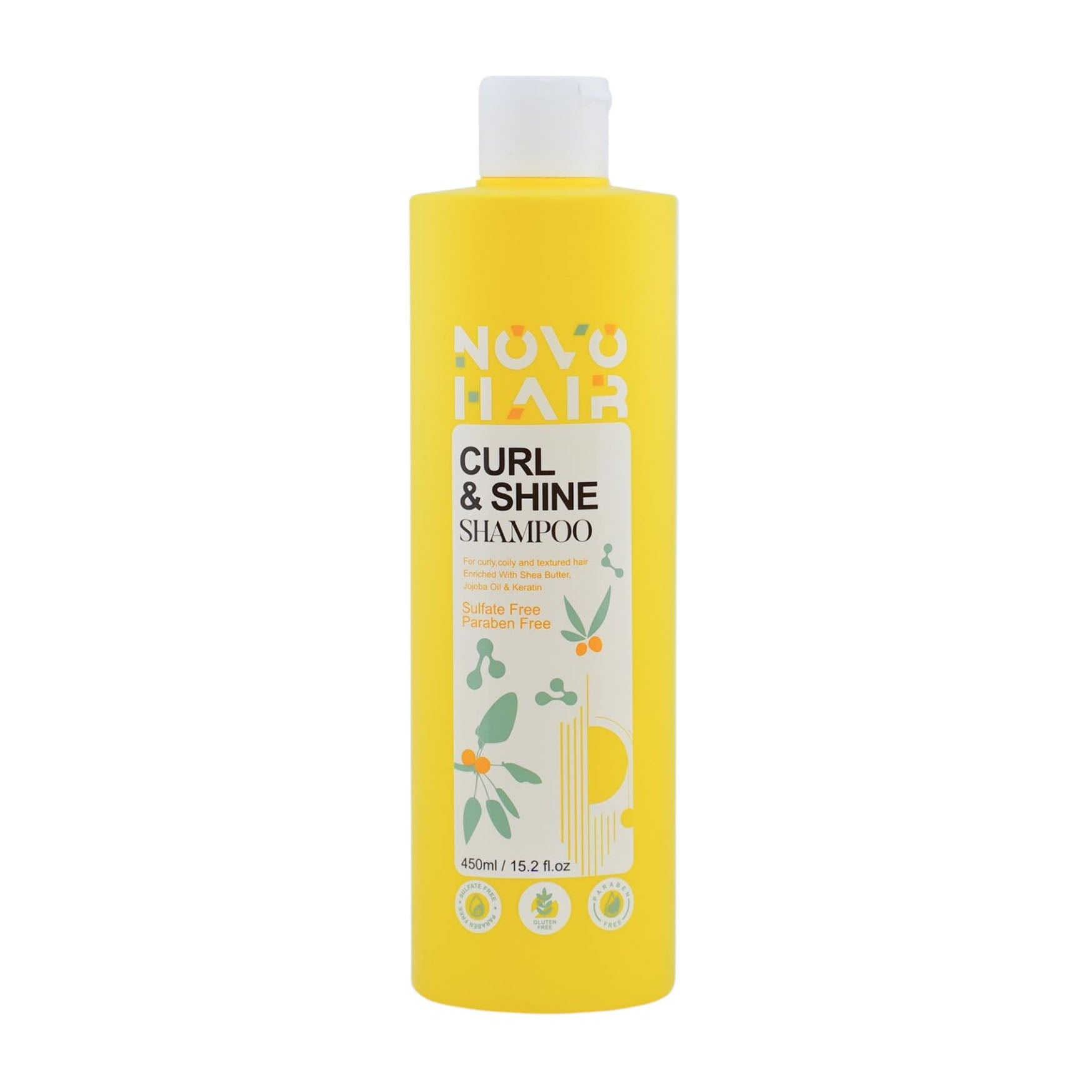 Novo Hair Curl & Shine Shampoo - 450ml - Bloom Pharmacy