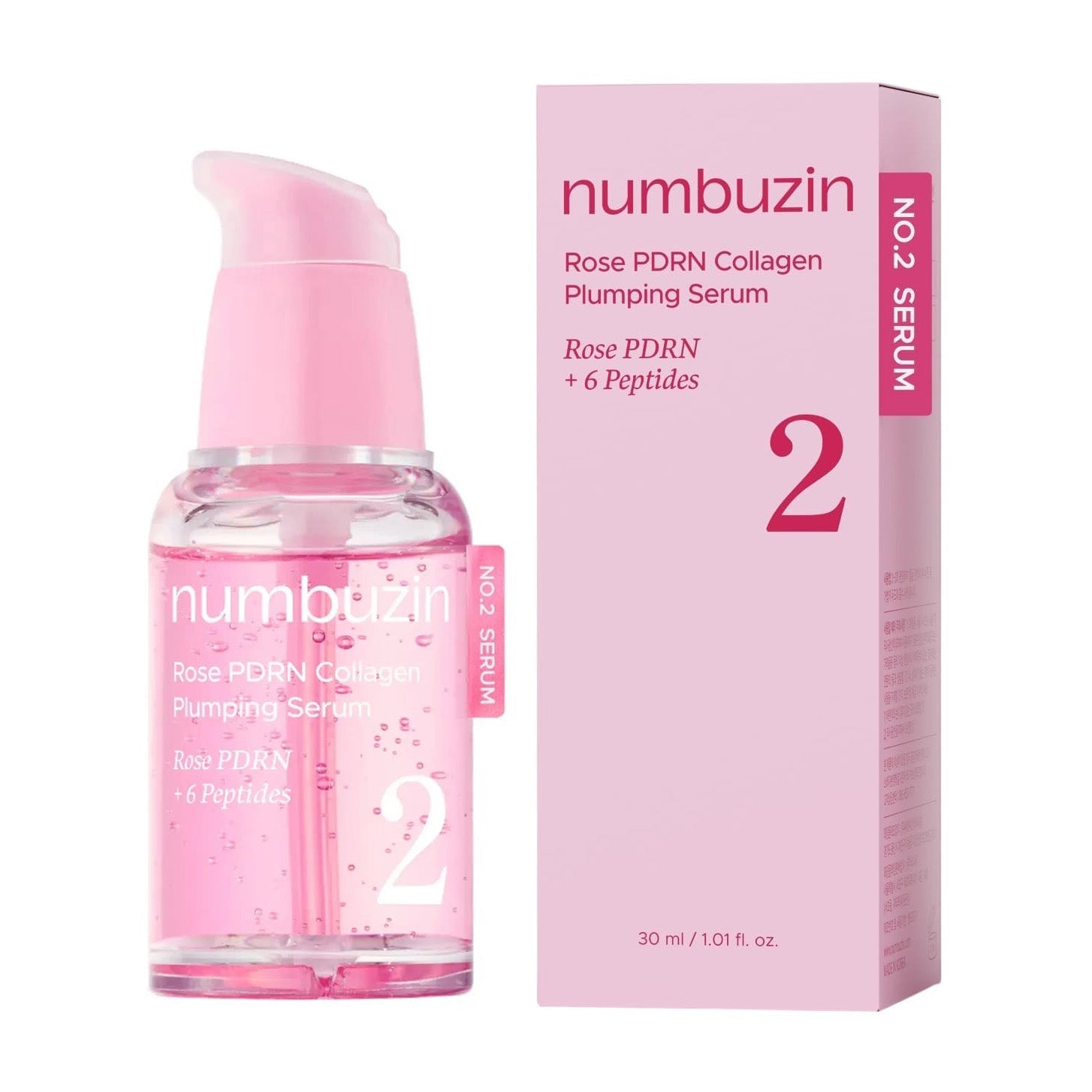 Numbuzin No.2 Rose Pdrn Collagen Plumping Serum - 30ml - Bloom Pharmacy