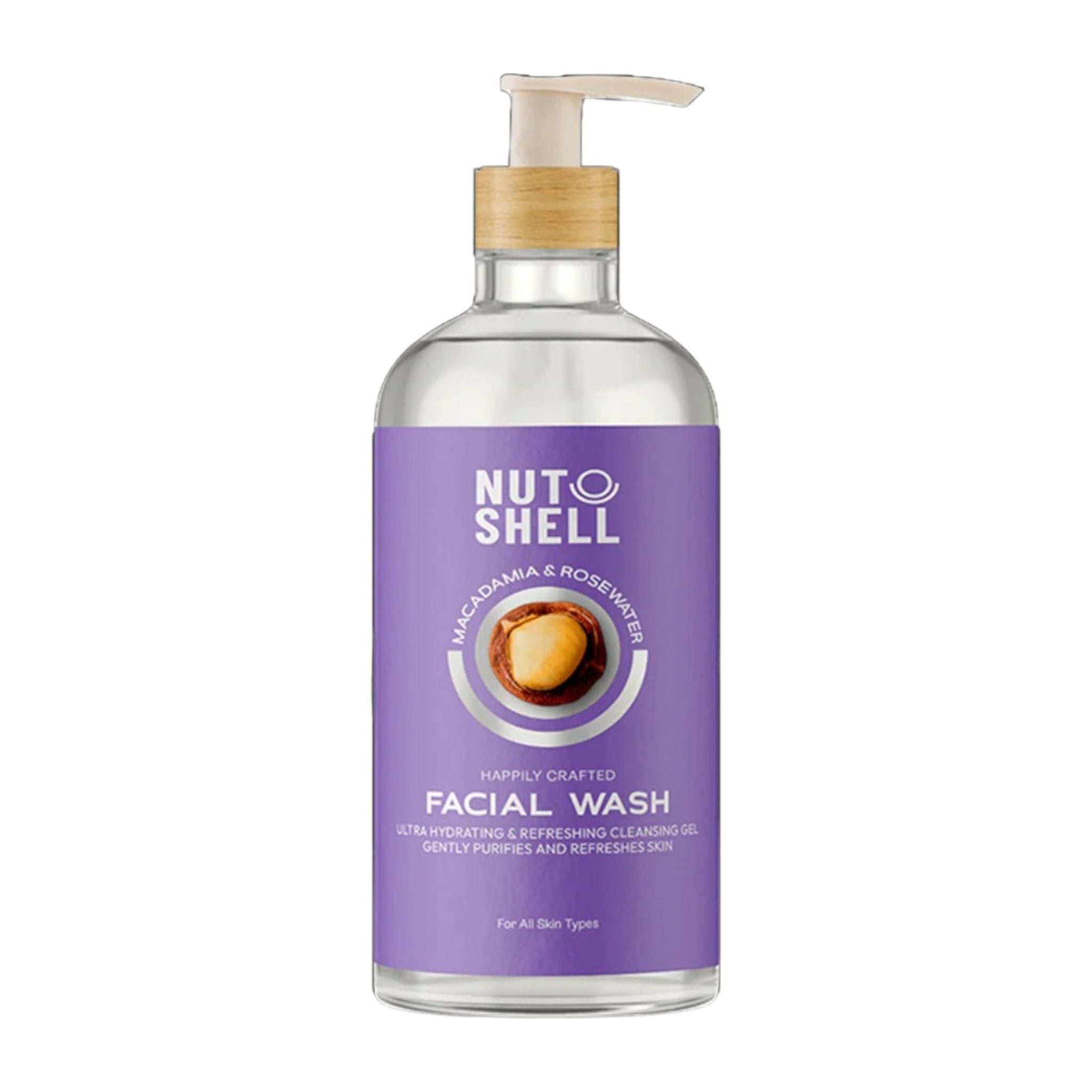 Nutshell Macadamia & Rose Water Facial Wash - 250ml - Bloom Pharmacy
