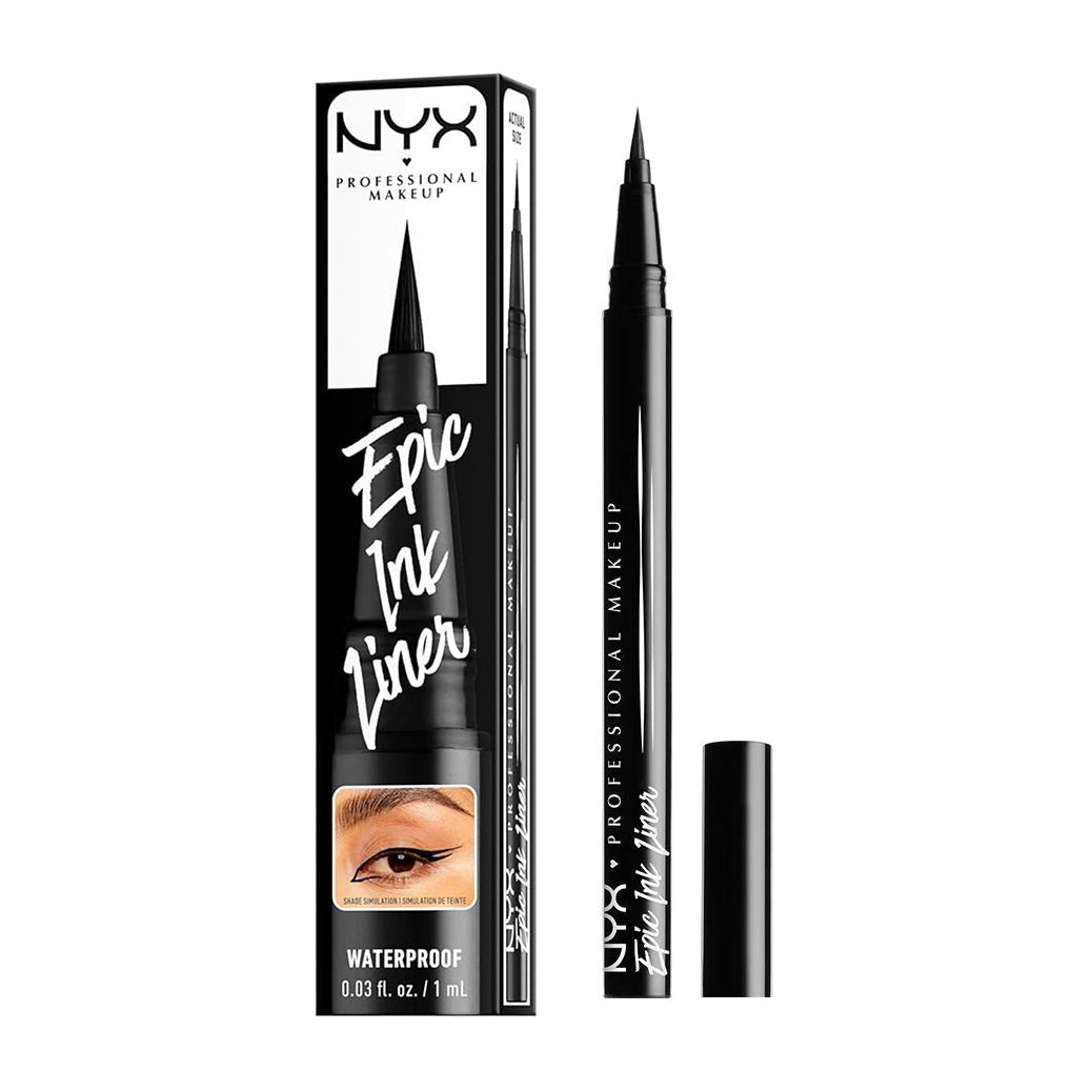 Nyx Epic Ink Waterproof Liquid Eyeliner - 01 Black - Bloom Pharmacy