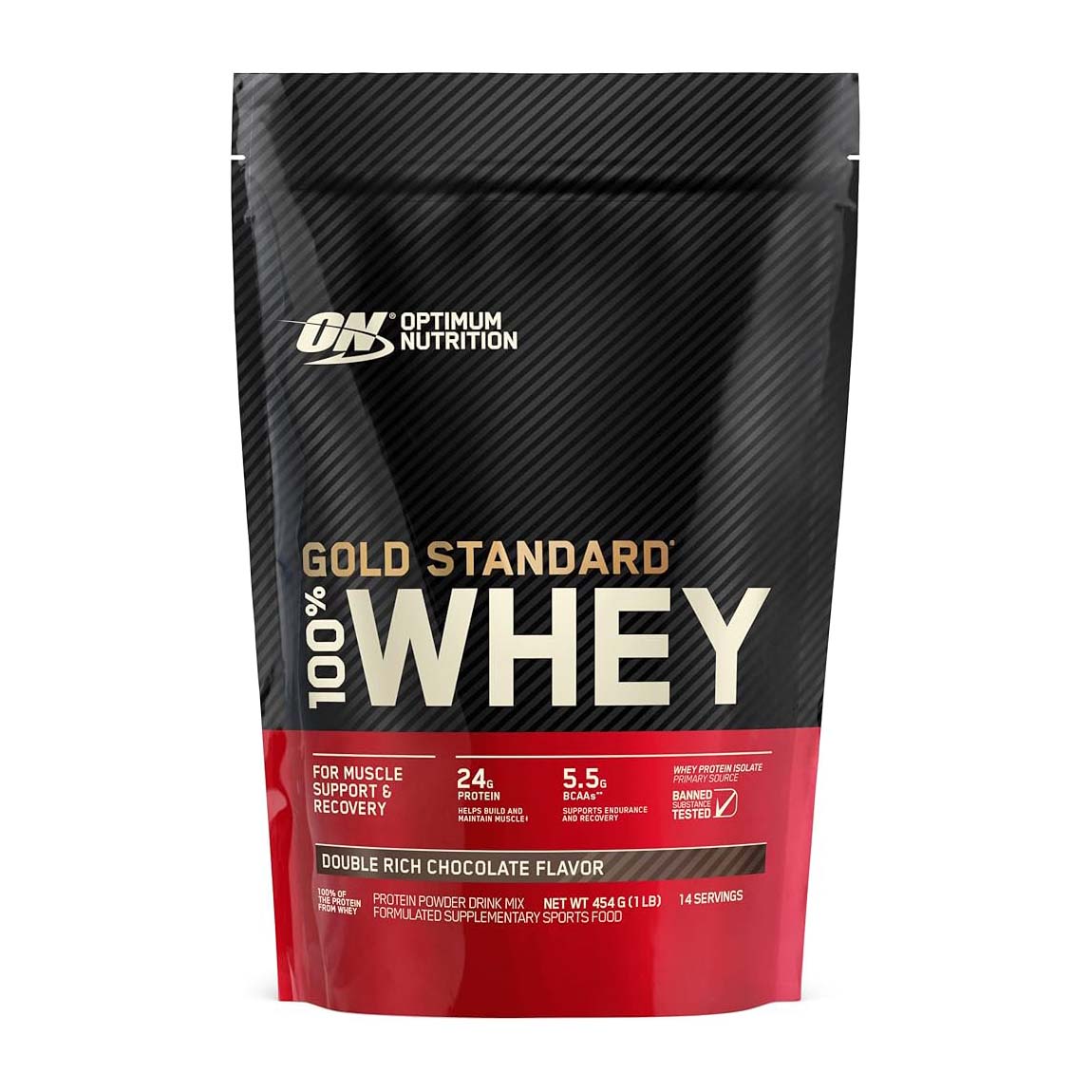 Optimum Nutrition Gold Standard 100% Double Rich Chocolate Whey Protein - 454gm (1 LB) - Bloom Pharmacy