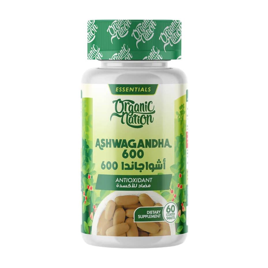Organic Nation Ashwagandha 600 - 60 Tablets - Bloom Pharmacy
