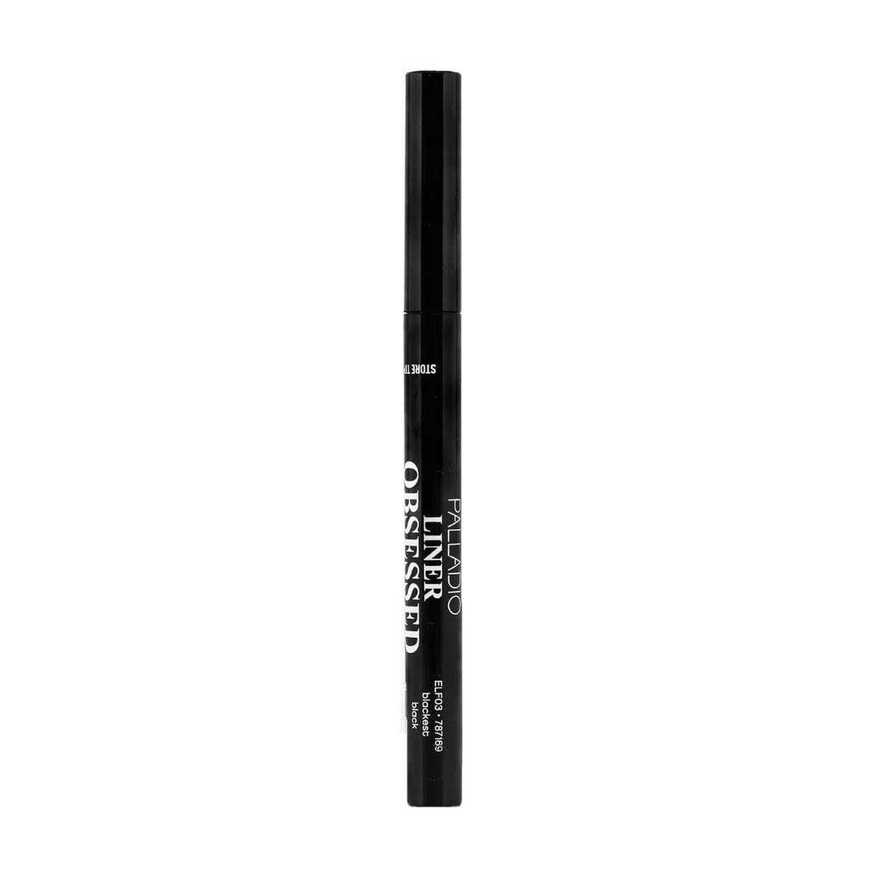 Palladio Liner Obsessed 2 - In - 1 Paddle Tip Eyeliner Marker - Blackest Black Elf03 - Bloom Pharmacy