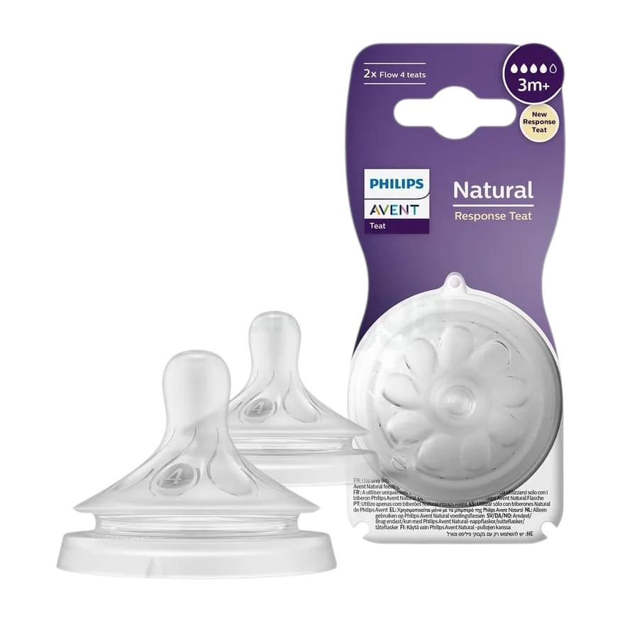 Philips Avent Natural Response Teat (3m+) - 2 Pcs - Bloom Pharmacy