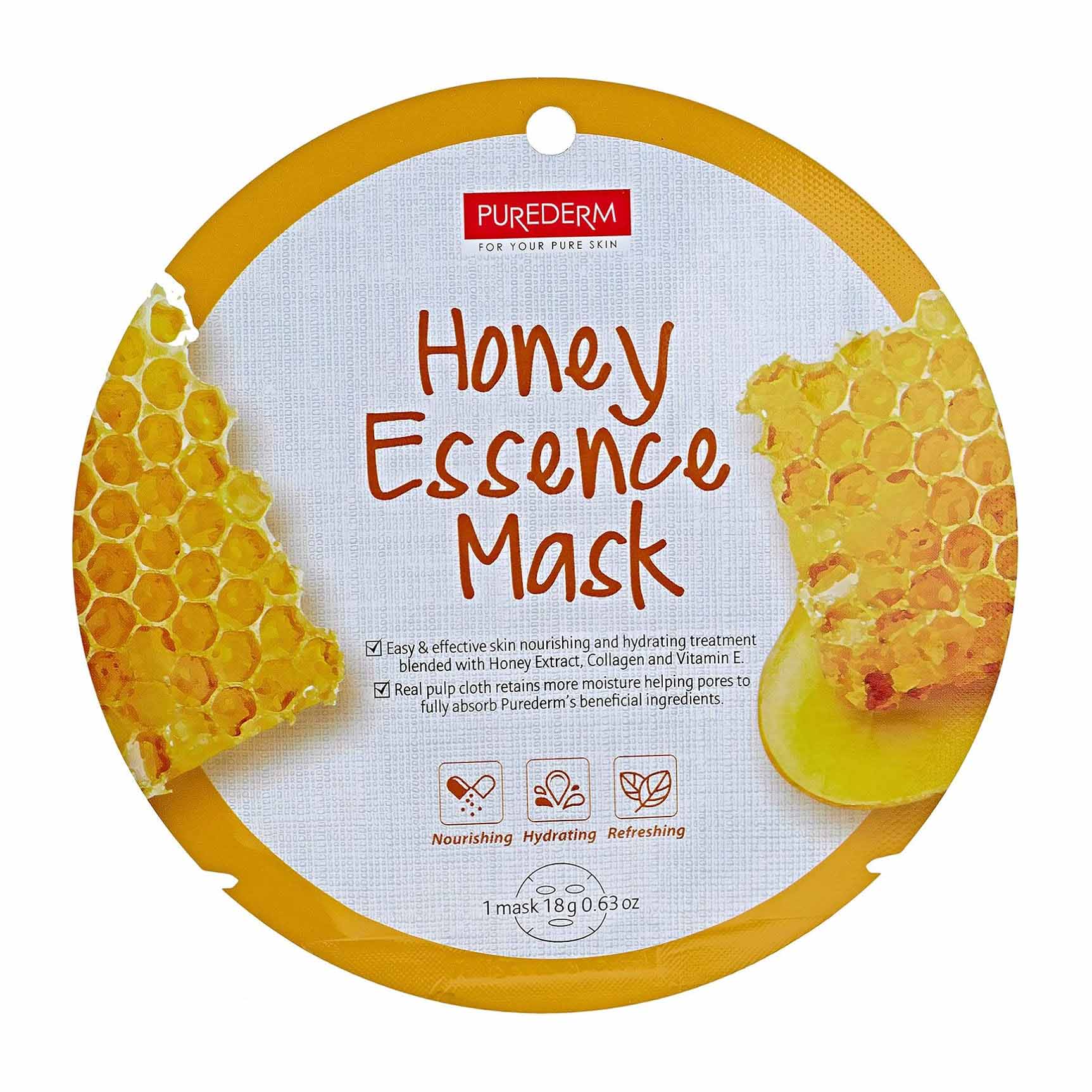 Purederm Honey Essence Sheet Mask - 1 Sheet - Bloom Pharmacy
