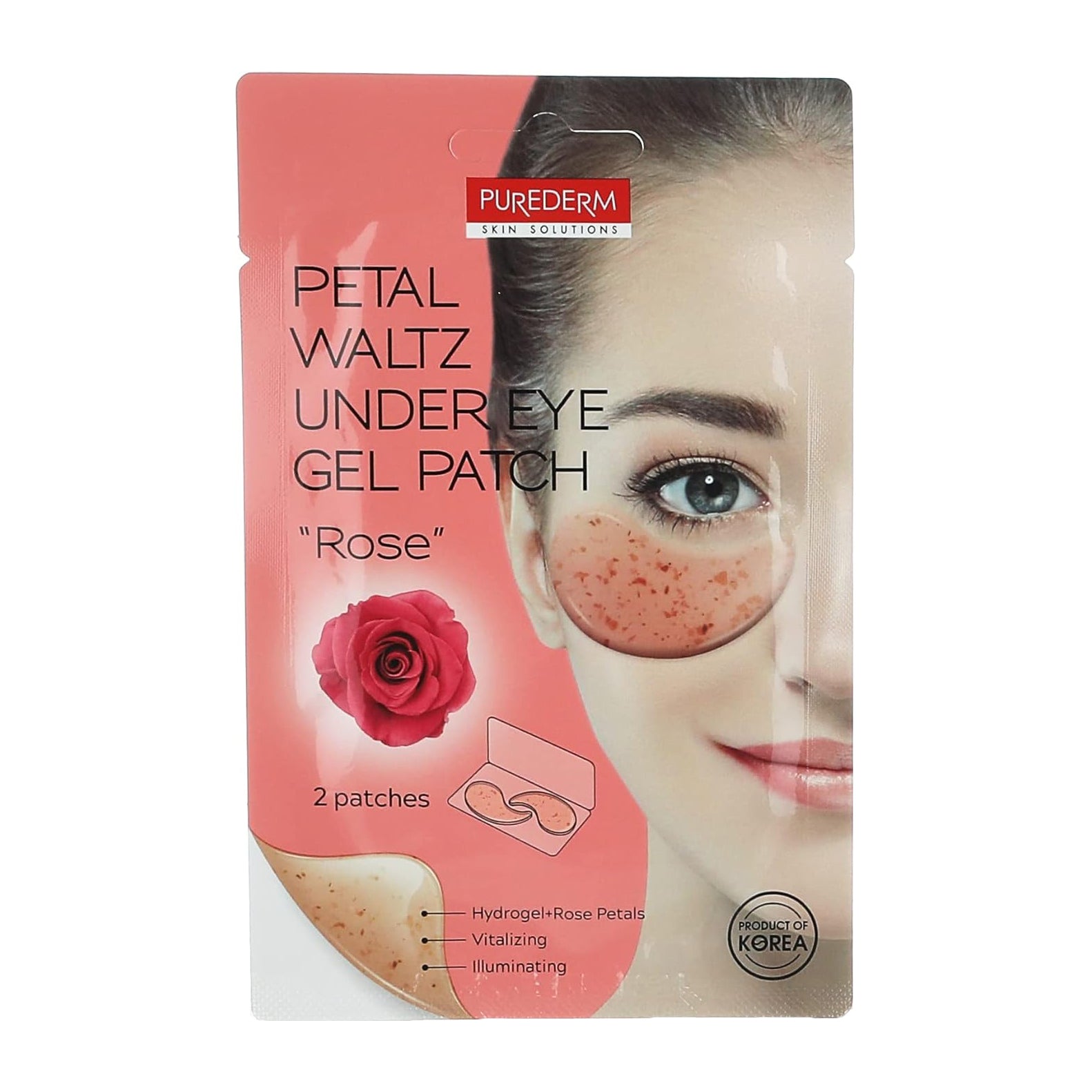 Purederm Rose Petal Waltz Under Eye Gel Patch - 2 Patches - Bloom Pharmacy