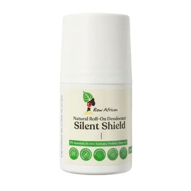 Raw African Silent Shield Natural Deodorant Roll On - 60gm - Bloom Pharmacy