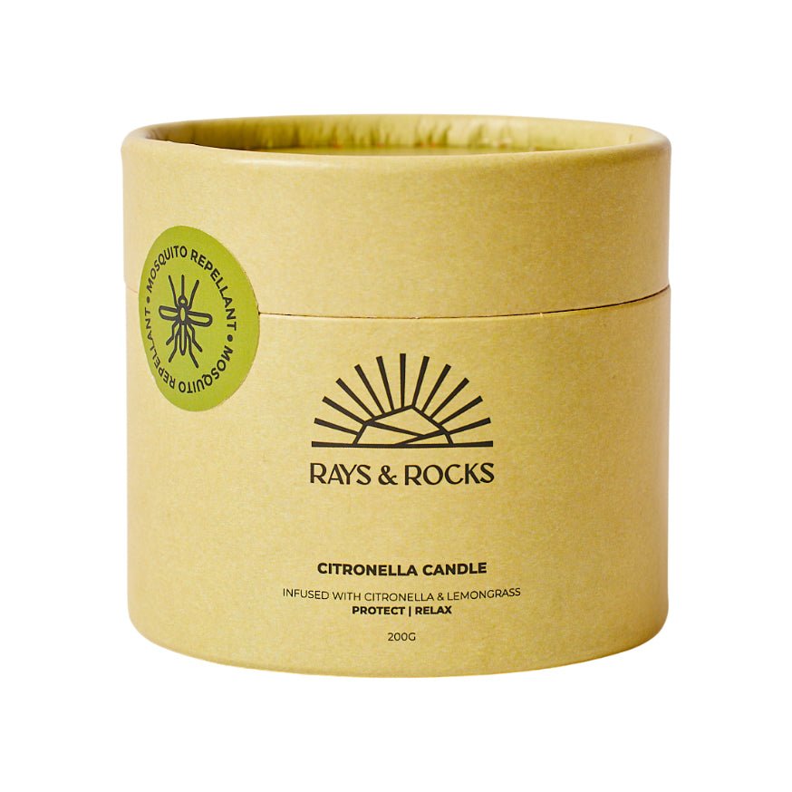 Rays & Rocks Citronella Candle – 200gm - Bloom Pharmacy