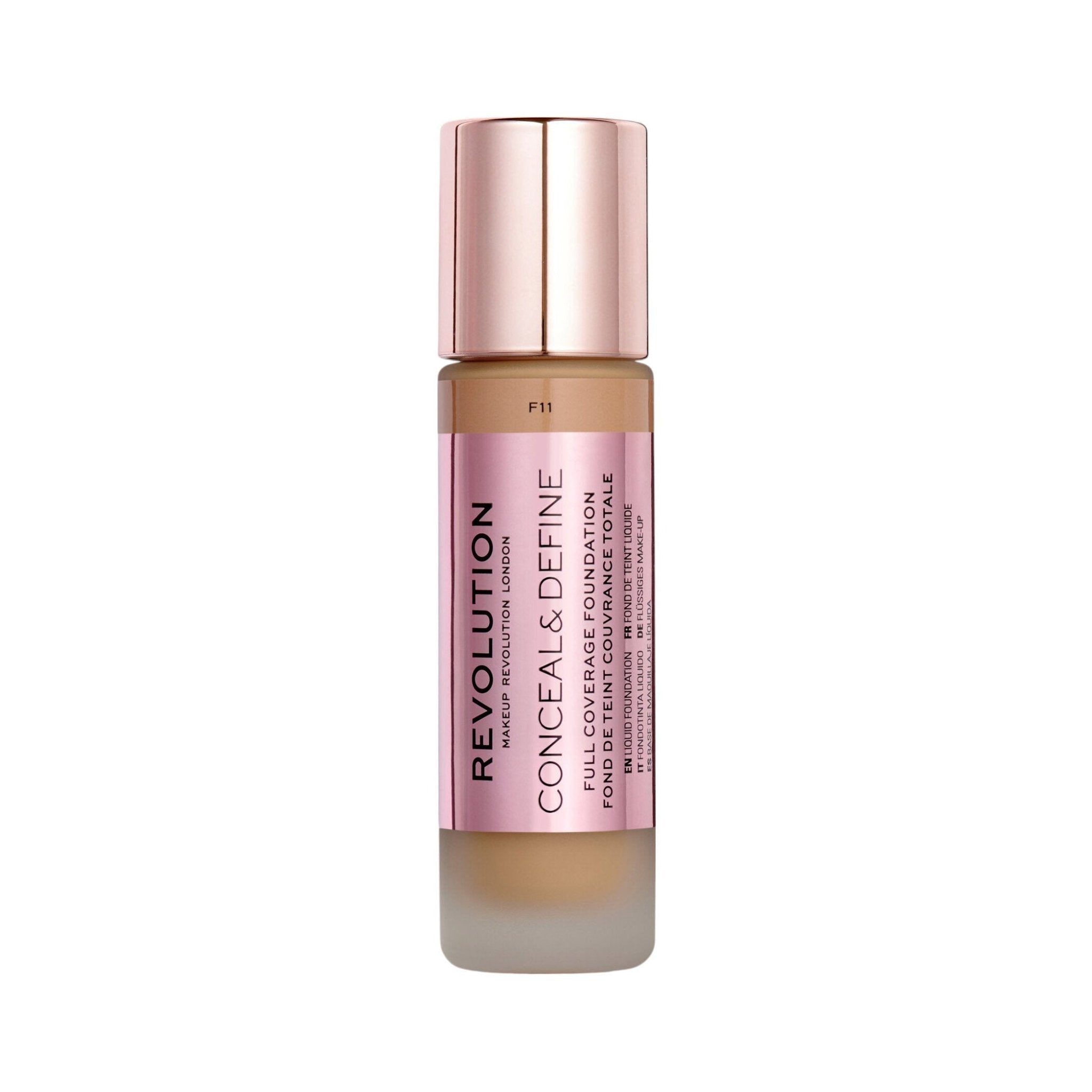 Revolution Conceal & Define Full Coverage Foundation - 23ml - Bloom Pharmacy