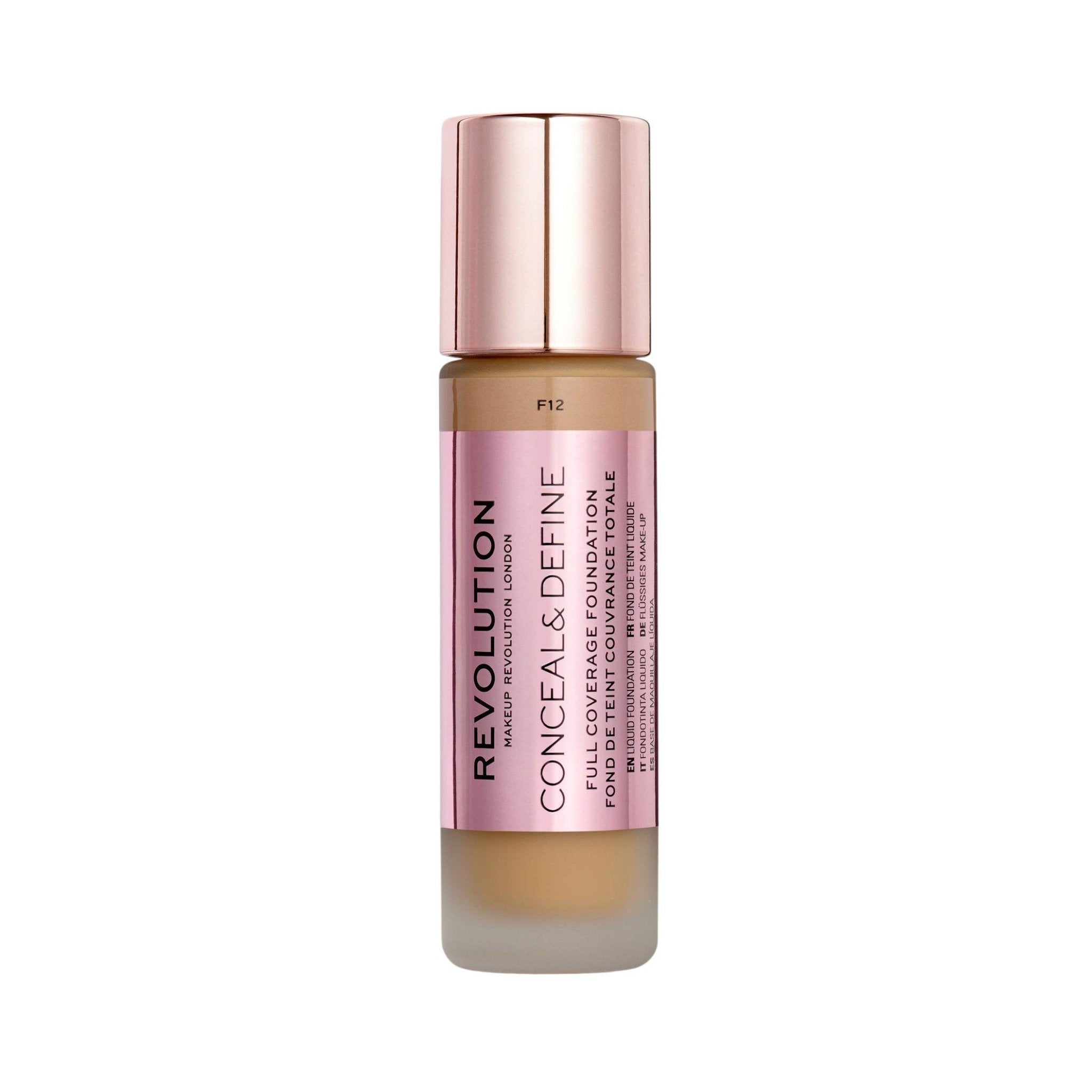 Revolution Conceal & Define Full Coverage Foundation - 23ml - Bloom Pharmacy