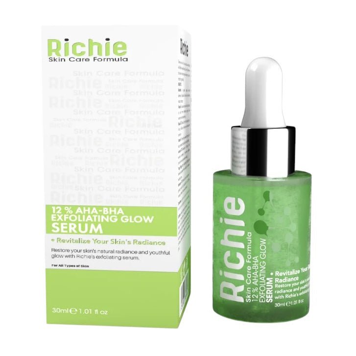 Richie 12% Aha Bha Exfoliating Glow Serum - 30ml - Bloom Pharmacy