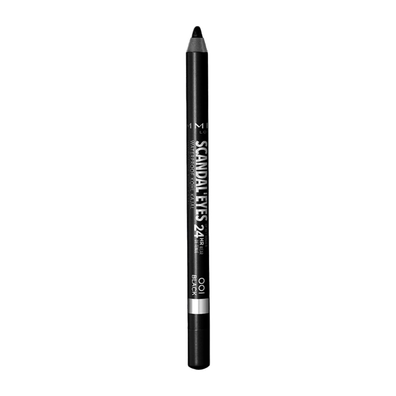Rimmel Scandaleyes Waterproof Kohl Kajal Eyeliner - 001 Black - Bloom Pharmacy
