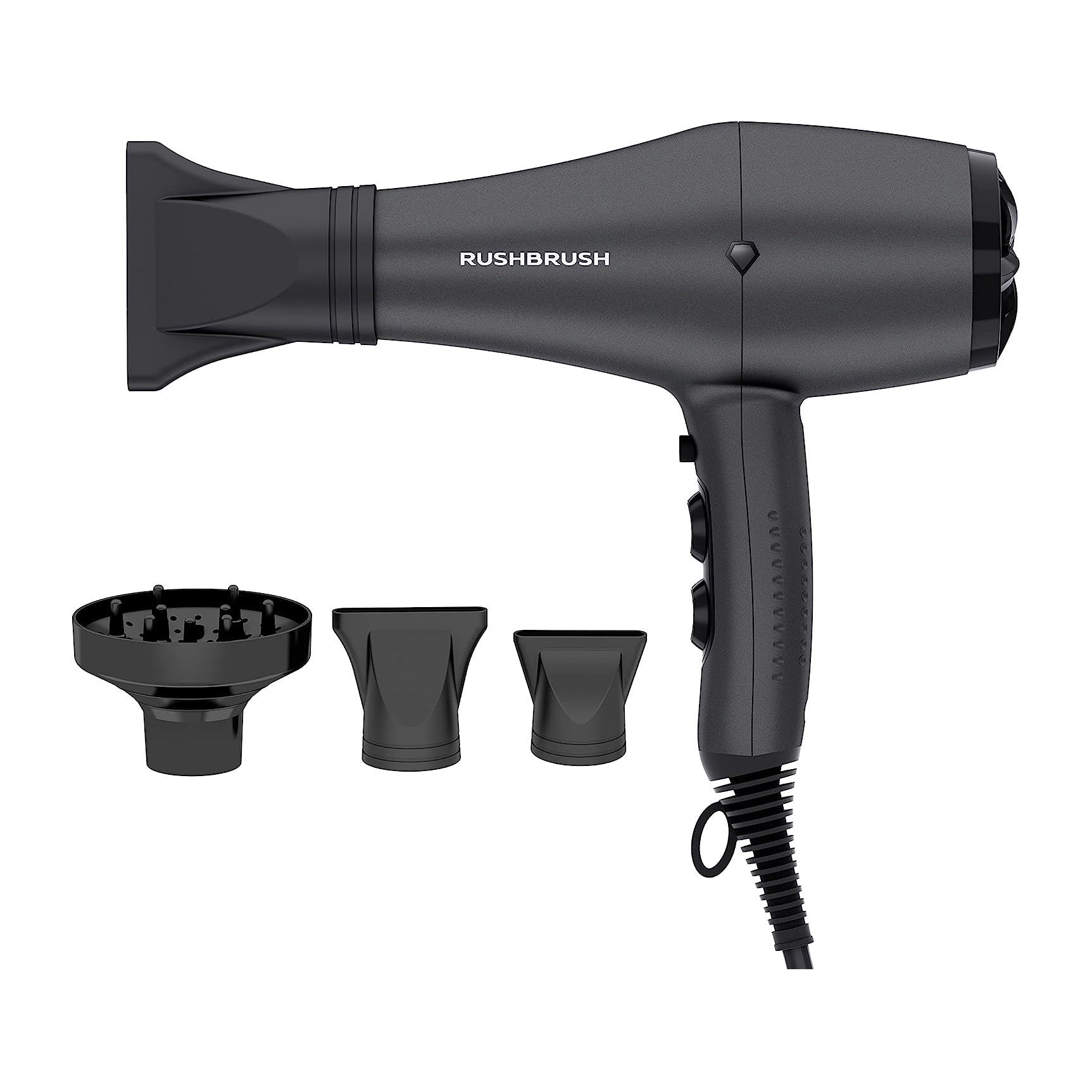 Rush Brush D3 K Hair Dryer - Black - Bloom Pharmacy