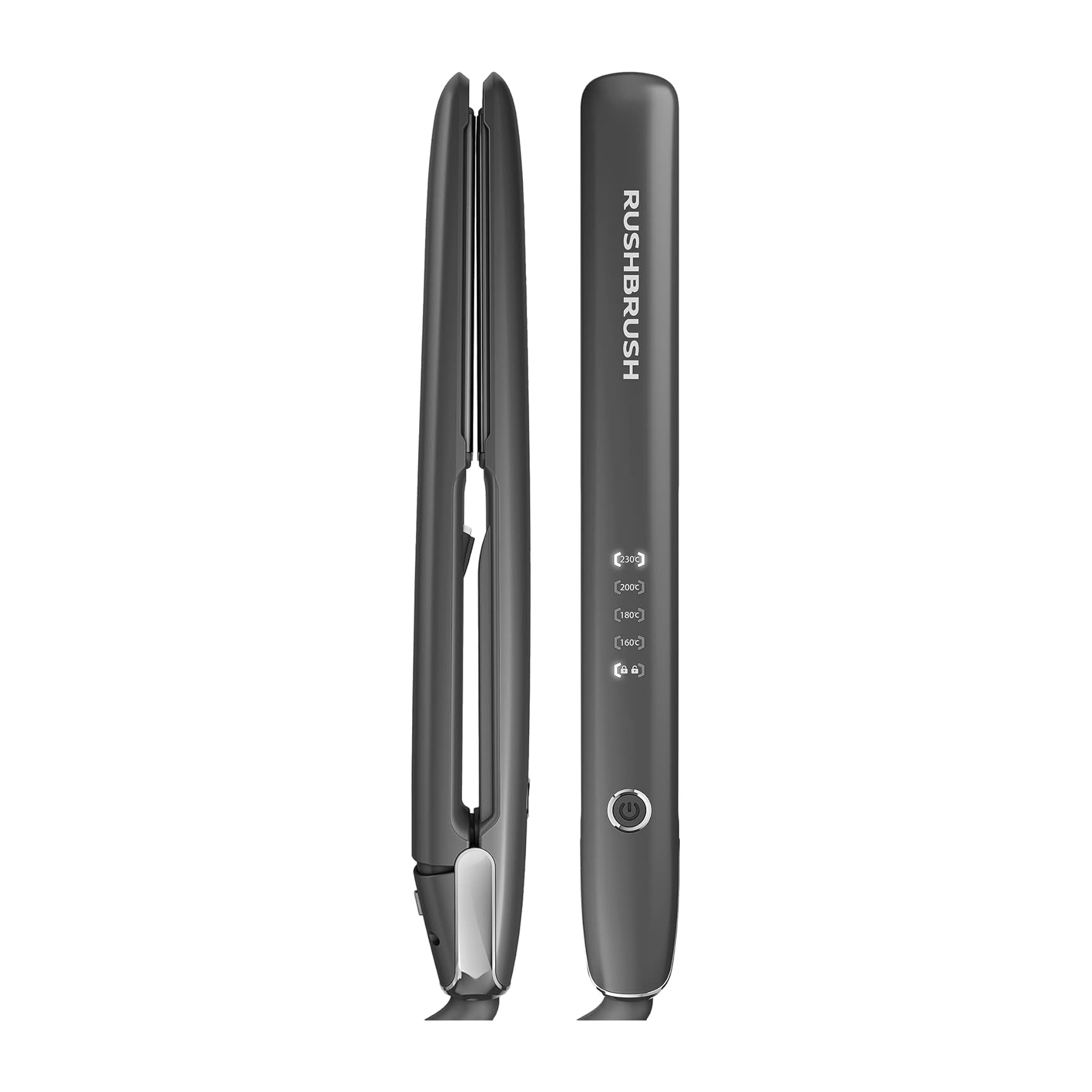 Rush Brush X3 Glam Straightener - Black - Bloom Pharmacy
