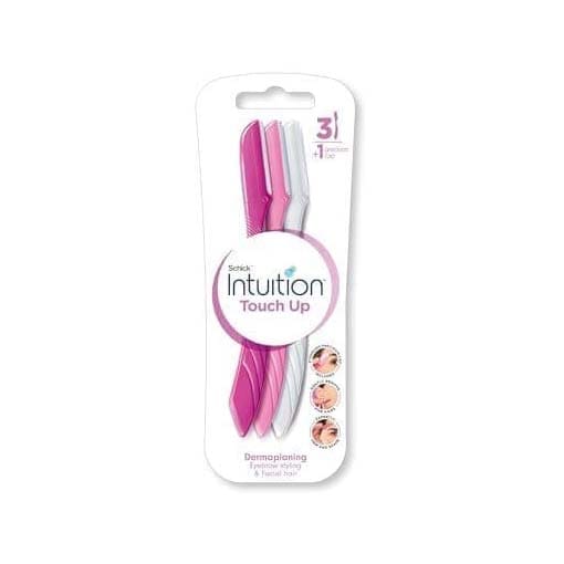 Schick Intuition Touch up Dermaplanning Eyebrow Razors - 3 Razors + Precision Cap - Bloom Pharmacy