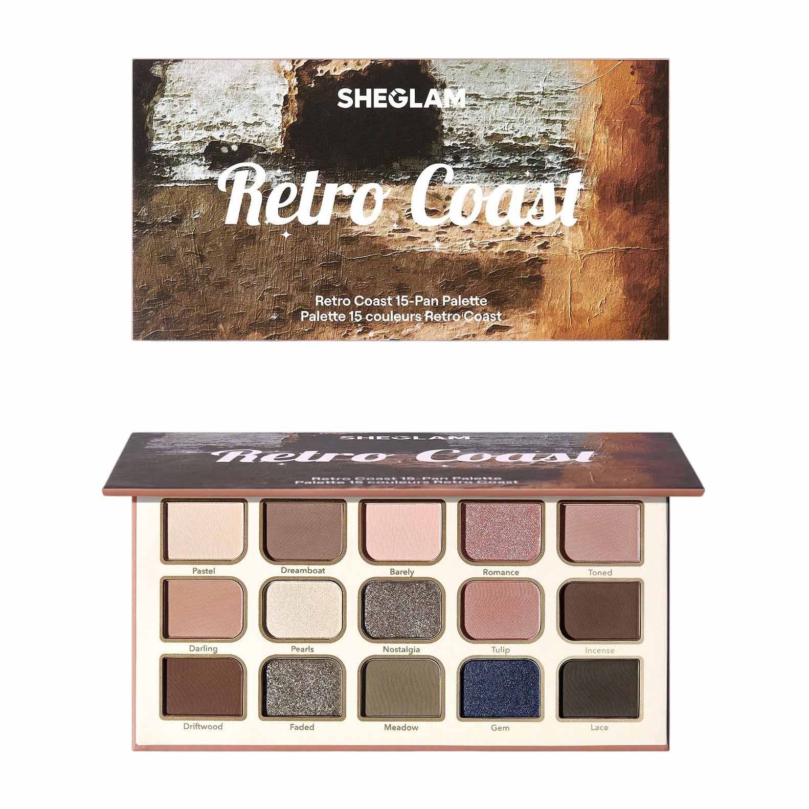 Sheglam Retro Coast 15 Pan Eyeshadow Palette - 14gm - Bloom Pharmacy